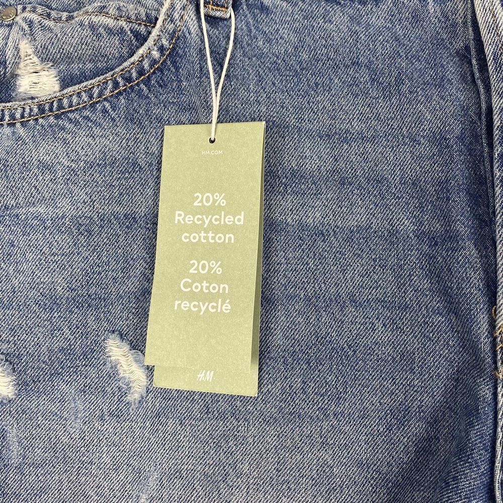 H&M Boyfriend Jeans Womens Size 16 Low Waist Loose Fit Distressed Jeans Casual - Picture 9 of 12